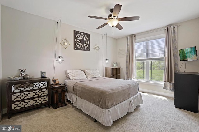 5761 Agecroft Rd, Spotsylvania, VA 22551 - carpeted bedroom featuring a ceiling fan and baseboards