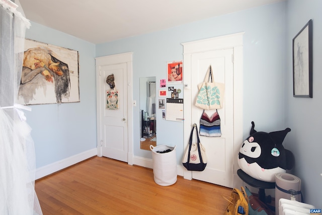 interior space featuring hardwood / wood-style flooring