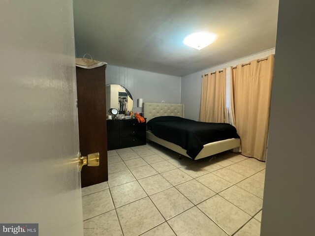 view of tiled bedroom