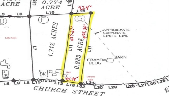 LotG Church Street, Timberville VA, 22853 land for sale