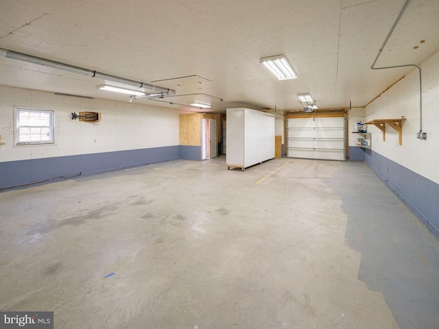 parking deck with a garage door opener