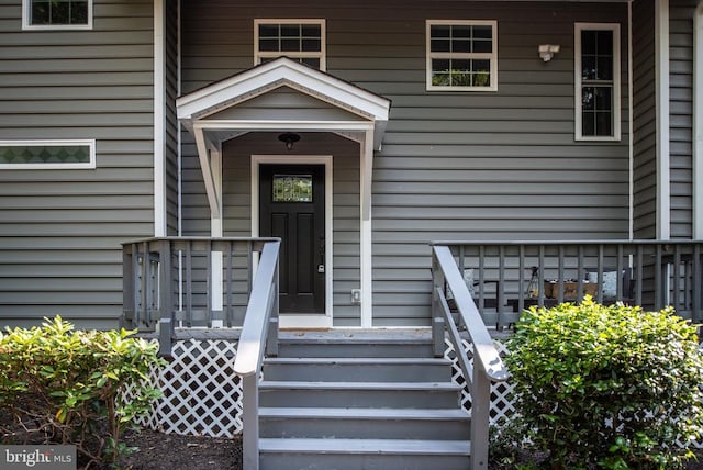 view of entrance to property