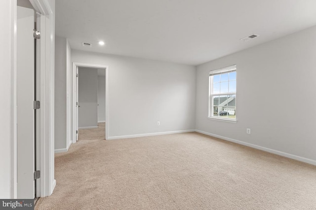 view of carpeted empty room