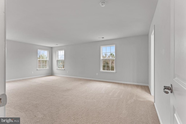 view of carpeted empty room