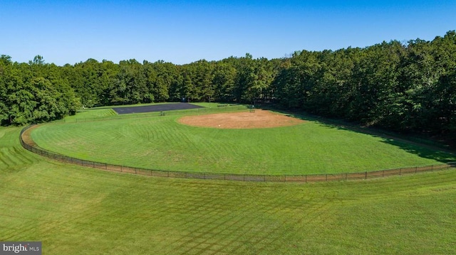 view of community featuring a yard