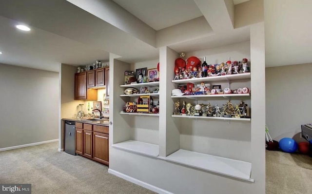 pantry featuring a sink