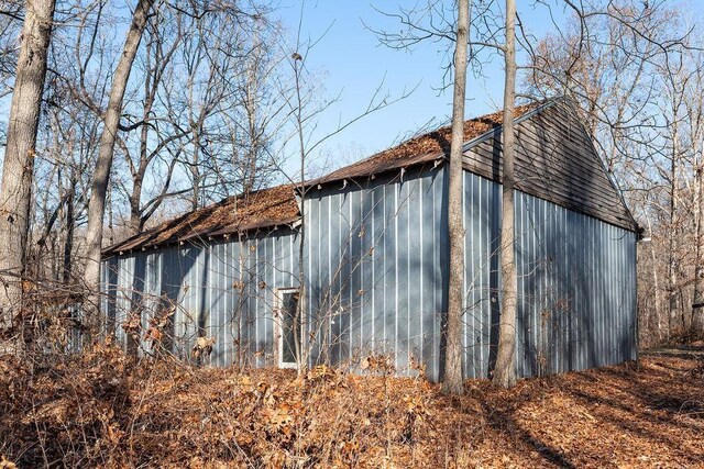 view of pole building