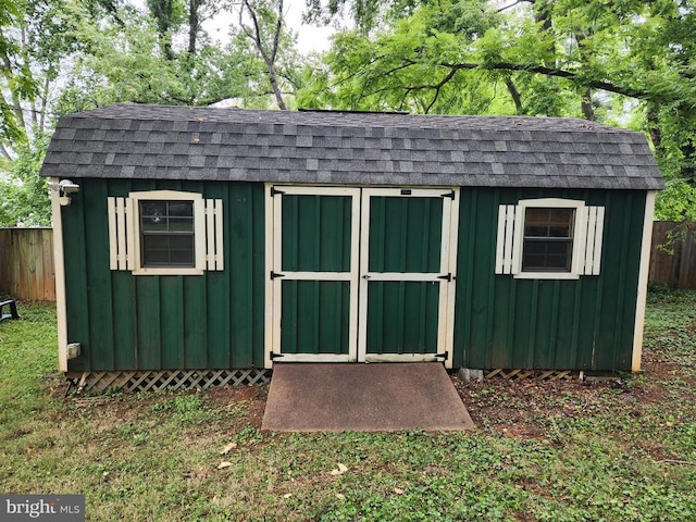 view of outbuilding