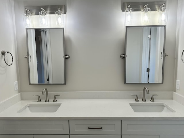 bathroom featuring vanity