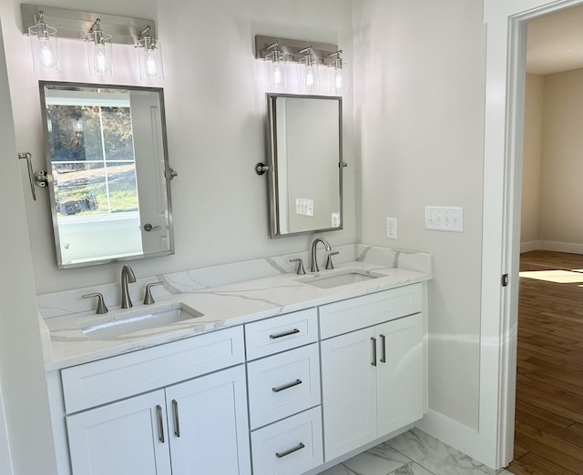 bathroom with vanity