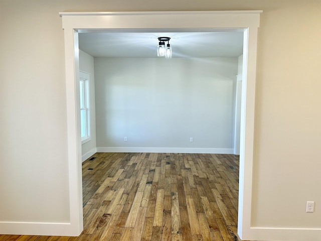 interior space featuring wood-type flooring