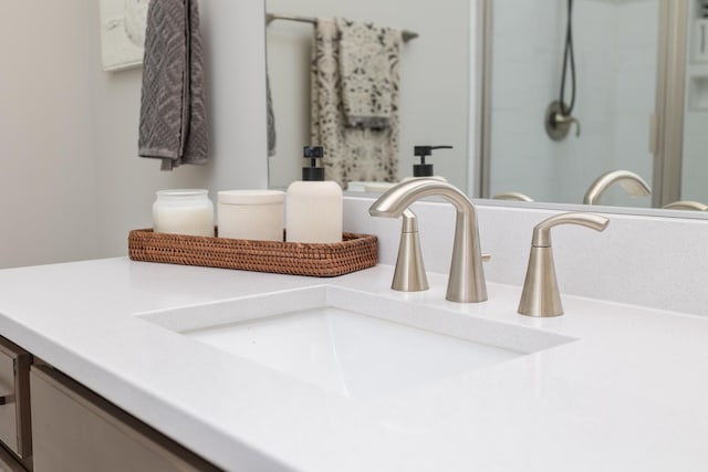 room details with vanity