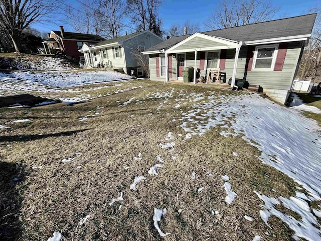 view of front of house featuring covered porch