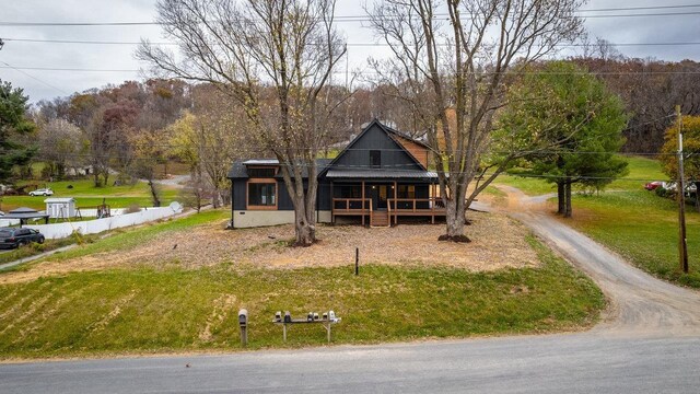 view of front of home with a porch