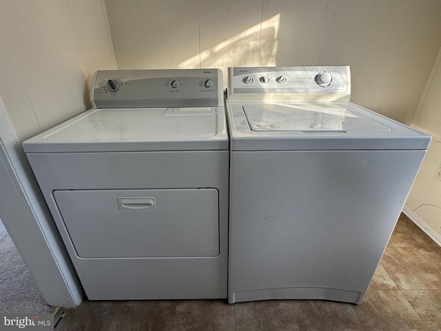 laundry room featuring washing machine and dryer