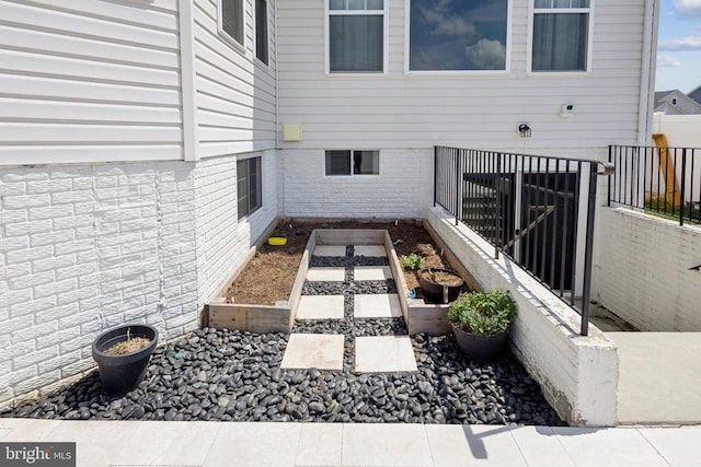 exterior space featuring fence