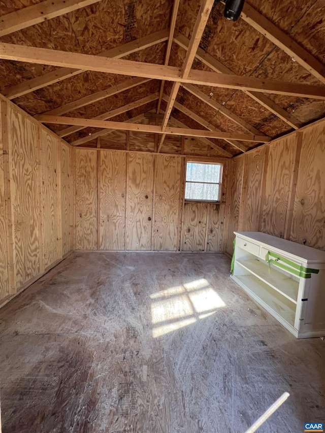 view of storage room