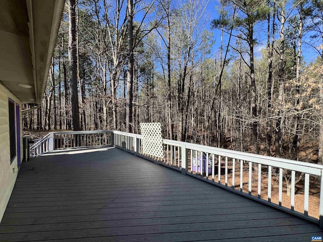 view of wooden terrace