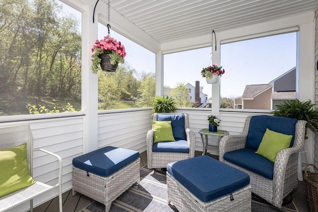 view of sunroom / solarium