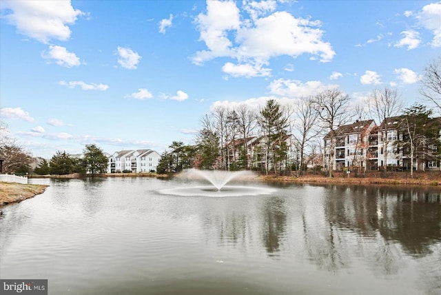 view of water feature