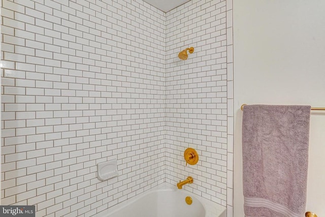 full bath featuring shower / bathing tub combination