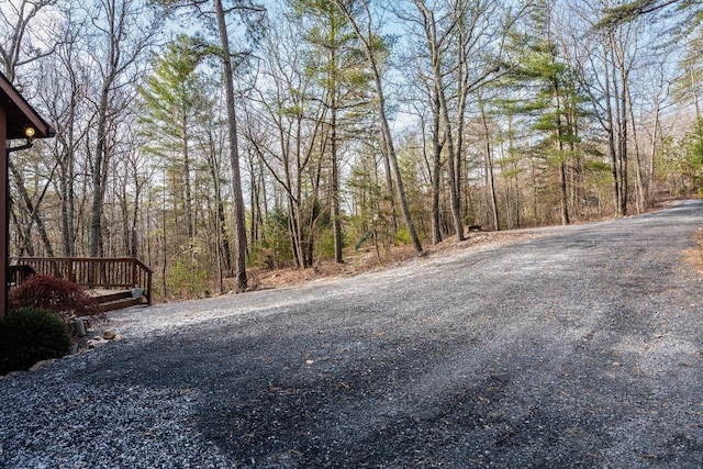 view of road