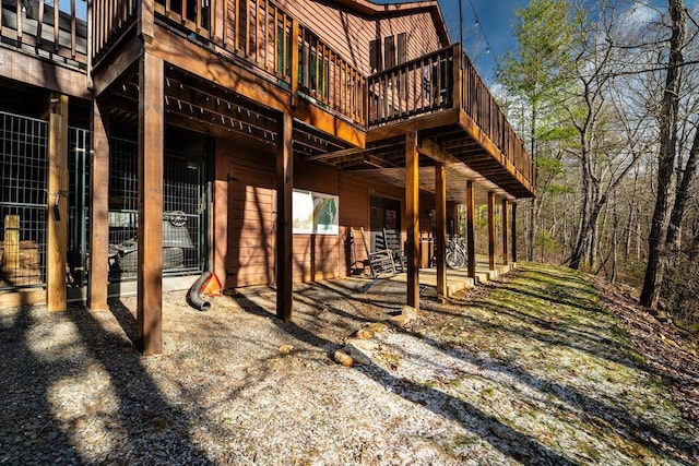 rear view of property with a patio area