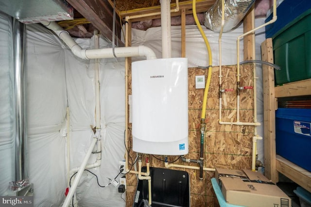 utilities featuring water heater