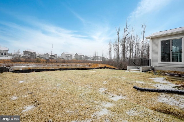 view of yard with a residential view