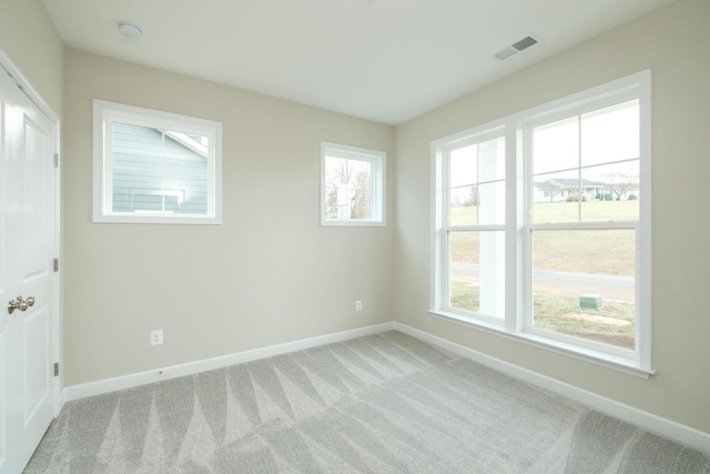 view of carpeted empty room