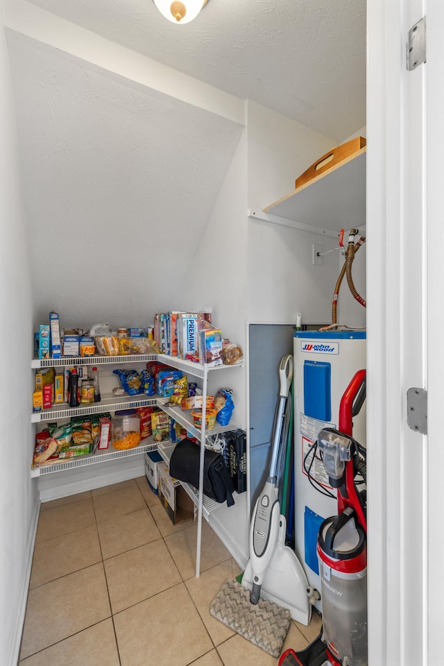 pantry featuring water heater