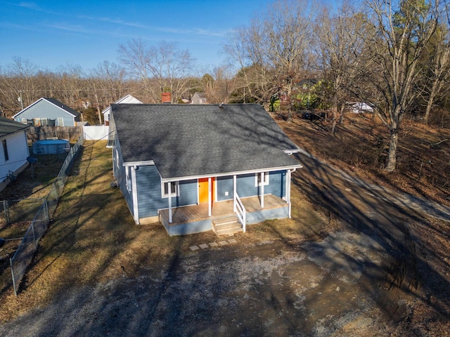 view of front of home