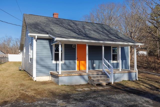 bungalow with a porch