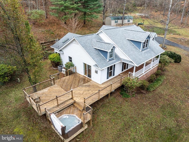 birds eye view of property