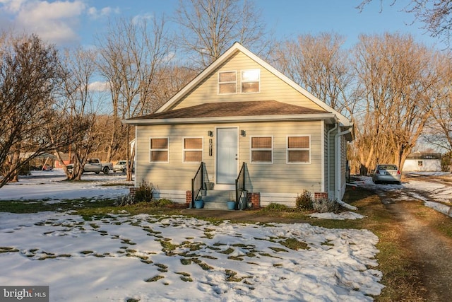 view of bungalow