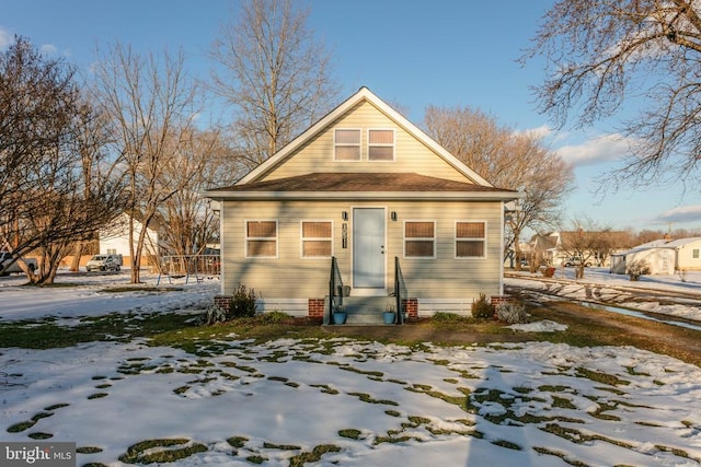 view of bungalow-style house