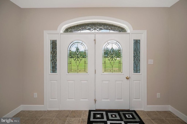 entrance foyer with baseboards