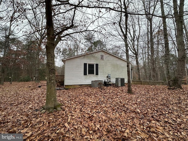 view of property exterior featuring cooling unit