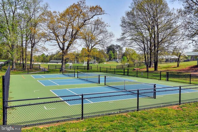 view of sport court