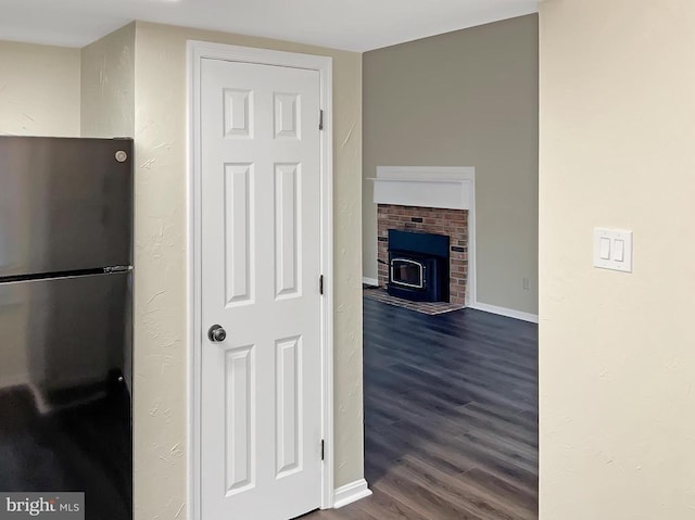 interior space featuring dark hardwood / wood-style flooring