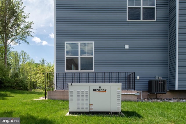 details featuring a power unit and central AC