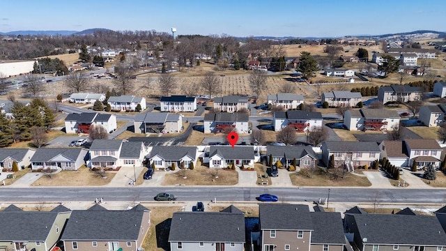 birds eye view of property featuring a residential view