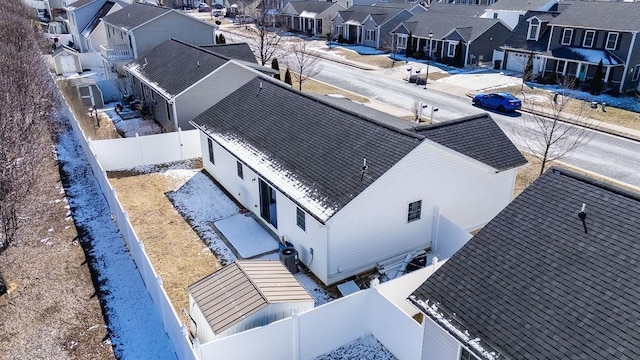 drone / aerial view featuring a residential view