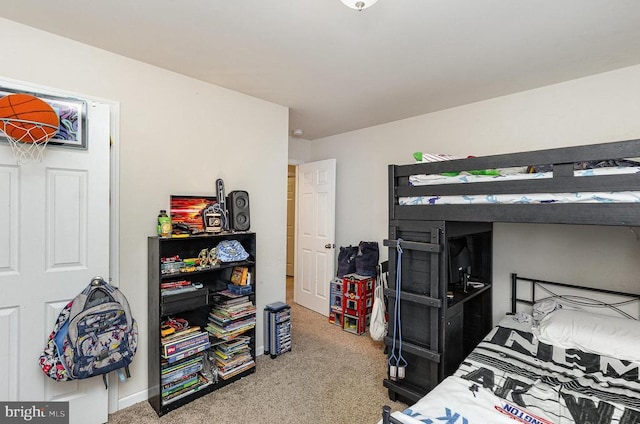 bedroom featuring carpet floors