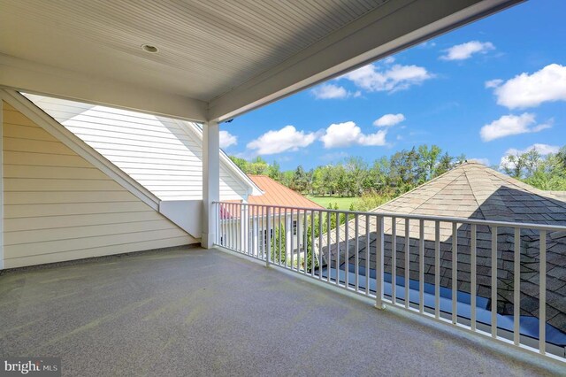 view of balcony