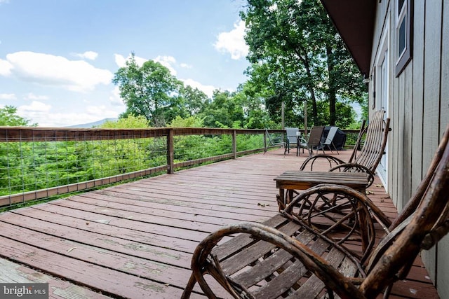 view of wooden terrace