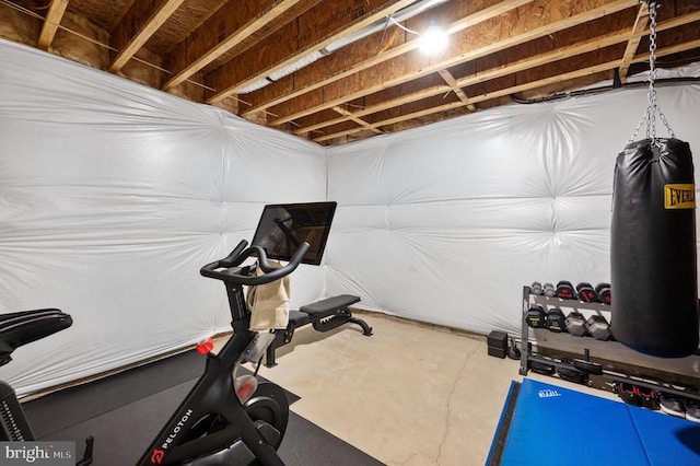 view of exercise room