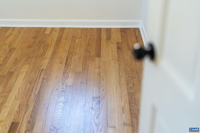 interior details with hardwood / wood-style floors