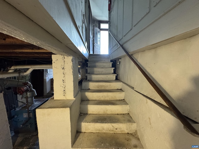 view of stairway
