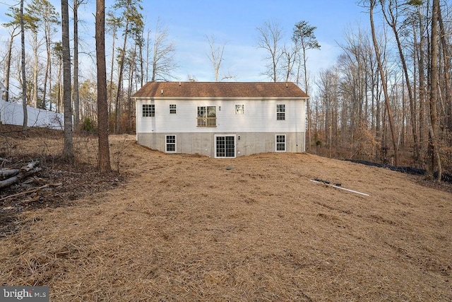 view of back of property